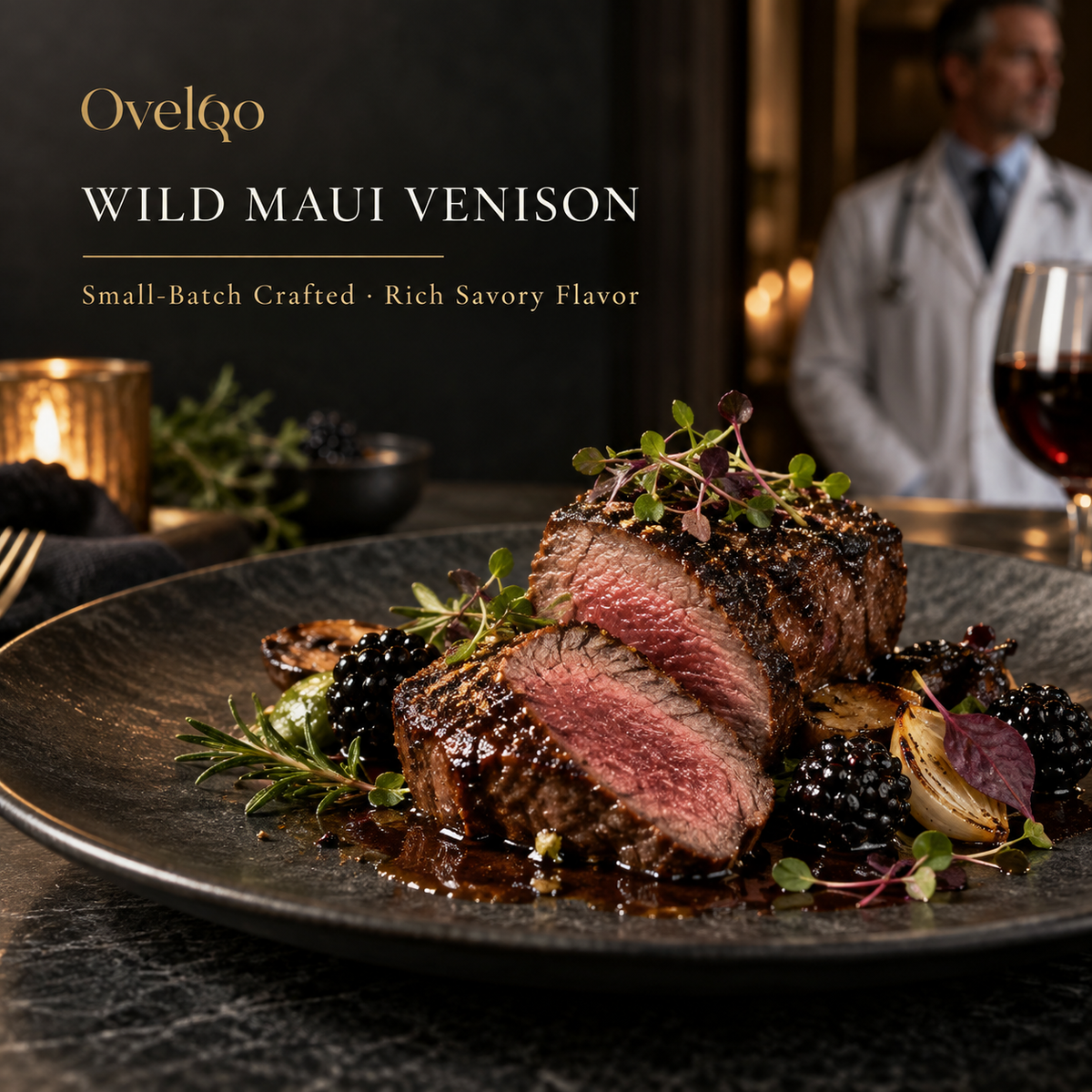 🦌 Ovelqo Premium Hawaiian Royal Wild Venison – Wild-Caught Maui Axis Deer, Rich Flavor & Small-Batch Crafted-TTBD