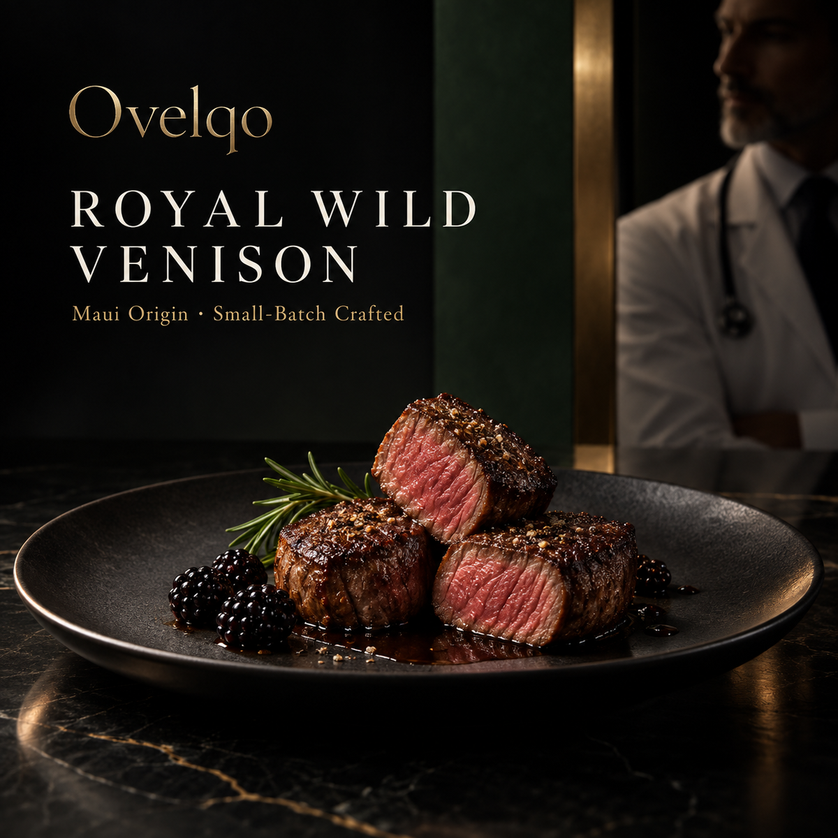 🦌 Ovelqo Premium Hawaiian Royal Wild Venison – Wild-Caught Maui Axis Deer, Rich Flavor & Small-Batch Crafted-TTBD