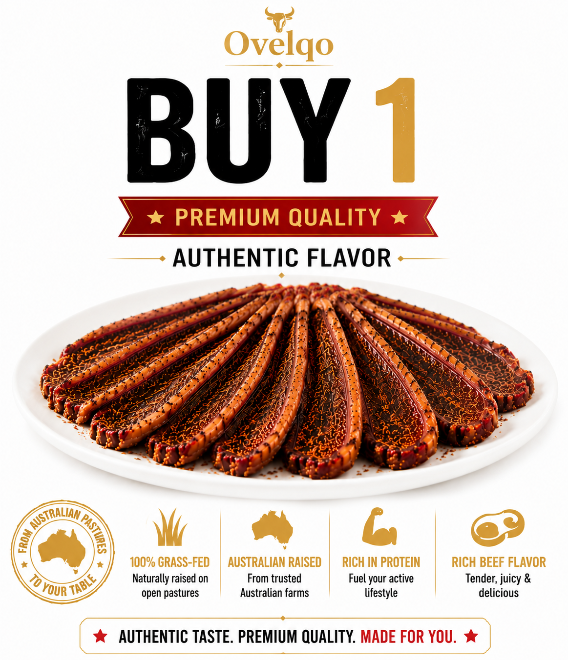 🥩 100% Australian grass-fed beef –nature's superfood！-TTBD